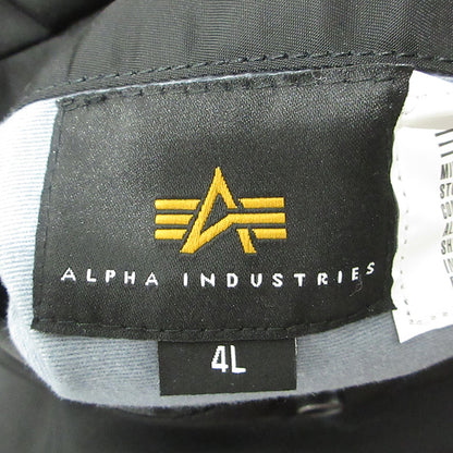 ALPHA | アルファ MA-1 フライトジャケット リバーシブル中綿ジャケット ミリタリージャケット 20004-5401 ブラック×オレンジ サイズ：XXXL【三重本店】