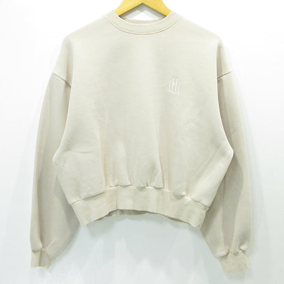 Herlipto | ハーリップトゥ Trois Logo Oversized Pullover トロワロゴオーバーサイズプルオーバー 24年 ロゴ刺繍長袖スウェットシャツ スウェット 1241102016 ベージュ サイズ：FreeSize【三重本店】
