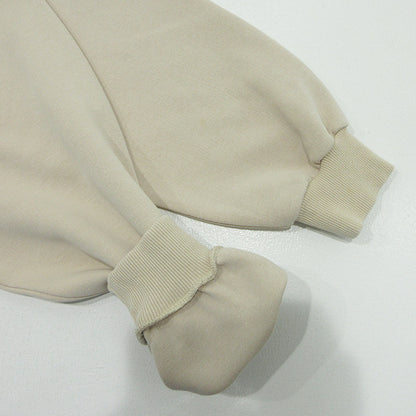 Herlipto | ハーリップトゥ Trois Logo Oversized Pullover トロワロゴオーバーサイズプルオーバー 24年 ロゴ刺繍長袖スウェットシャツ スウェット 1241102016 ベージュ サイズ：FreeSize【三重本店】