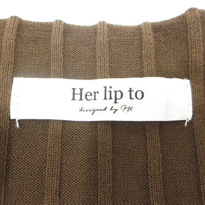 Cotton Striped Ribbed Knit Dress ワンピース サイズ：S【三重本店】