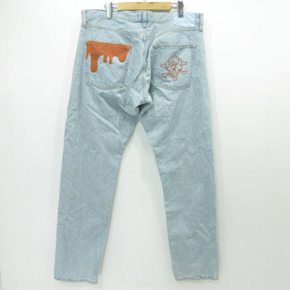 9090 | ナインティナインティ ×ICECREAM デニムパンツ ICJP225SD001 ブルー サイズ：L【三重本店】
