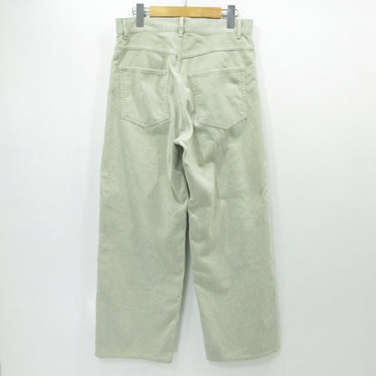 AURALEE | オーラリー PIGMENTDYE FINX CORDUROY WIDE 5P PANTS パンツ A25SP01PD アイボリー サイズ：3【三重本店】