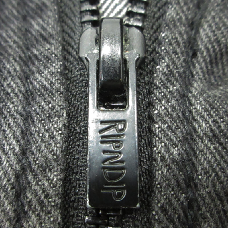 RIPNDIP | リップンディップ LA BREA PEEKING NERMAL WORK JACKET デニム ブラック サイズ：L【三重本店】