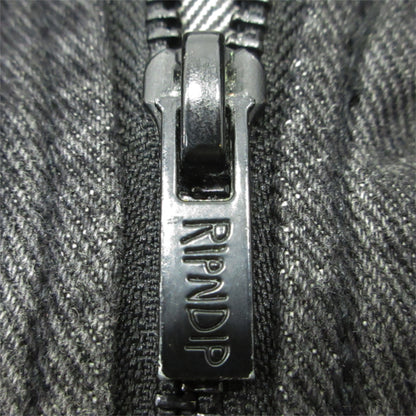 RIPNDIP | リップンディップ LA BREA PEEKING NERMAL WORK JACKET デニム ブラック サイズ：L【三重本店】