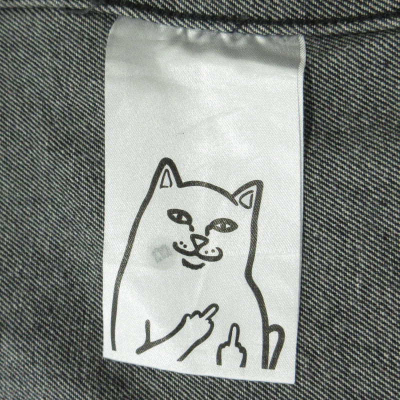 RIPNDIP | リップンディップ LA BREA PEEKING NERMAL WORK JACKET デニム ブラック サイズ：L【三重本店】