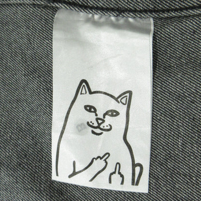 RIPNDIP | リップンディップ LA BREA PEEKING NERMAL WORK JACKET デニム ブラック サイズ：L【三重本店】