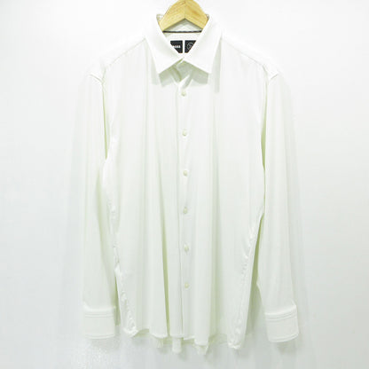 HUGO BOSS | ヒューゴボス BOSS Performance ボス パフォーマンス スリムフィットストレッチ長袖シャツ 長袖シャツ P-HANK-S-KNET-C1-222 ホワイト サイズ：L【三重本店】