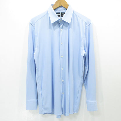 HUGO BOSS | ヒューゴボス BOSS Performance ボス パフォーマンス スリムフィットストレッチ長袖シャツ 長袖シャツ P-HANK-S-KENT-C1-222 ライトブルー サイズ：L【三重本店】