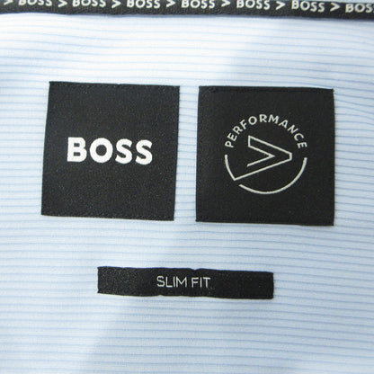 HUGO BOSS | ヒューゴボス BOSS Performance ボス パフォーマンス スリムフィットストレッチ長袖シャツ 長袖シャツ P-HANK-S-KENT-C1-222 ライトブルー サイズ：L【三重本店】