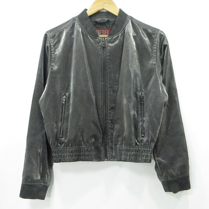DIESEL | ディーゼル G-HOST ロゴ刺繍ブルゾン ボンバージャケット ブルゾン A17342 グレー サイズ：40【三重本店】