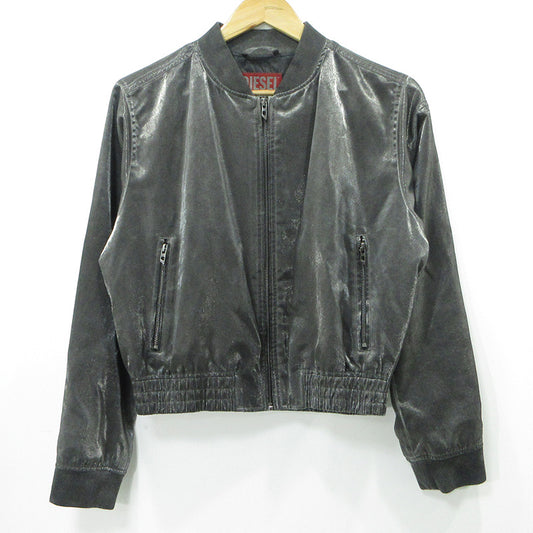 DIESEL | ディーゼル G-HOST ロゴ刺繍ブルゾン ボンバージャケット ブルゾン A17342 グレー サイズ：40【三重本店】
