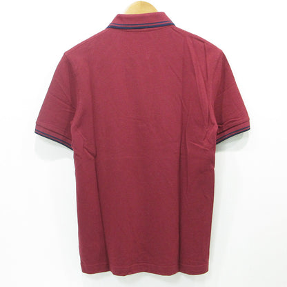 COMME des GARCONS HOMME | コムデギャルソンオム × FRED PERRY フレッドペリー HOMME DEUX AD2016 ダブルロゴ刺繍半袖ポロシャツ ポロシャツ DR-T101 ワインレッド ボルドー サイズ：S【三重本店】