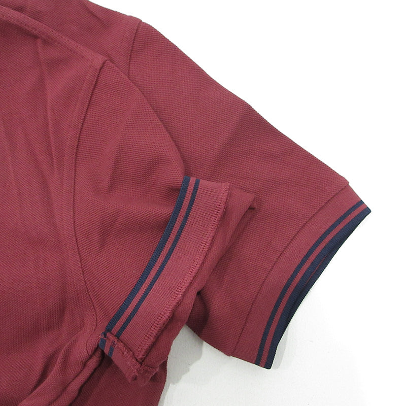 COMME des GARCONS HOMME | コムデギャルソンオム × FRED PERRY フレッドペリー HOMME DEUX AD2016 ダブルロゴ刺繍半袖ポロシャツ ポロシャツ DR-T101 ワインレッド ボルドー サイズ：S【三重本店】