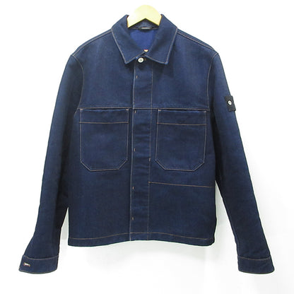 STONE ISLAND | ストーンアイランド BULL DENIM-TC DENIM JACKET ロゴワッペン付きデニムジャケット デニム K2S15Q100027 ネイビー サイズ：M【三重本店】