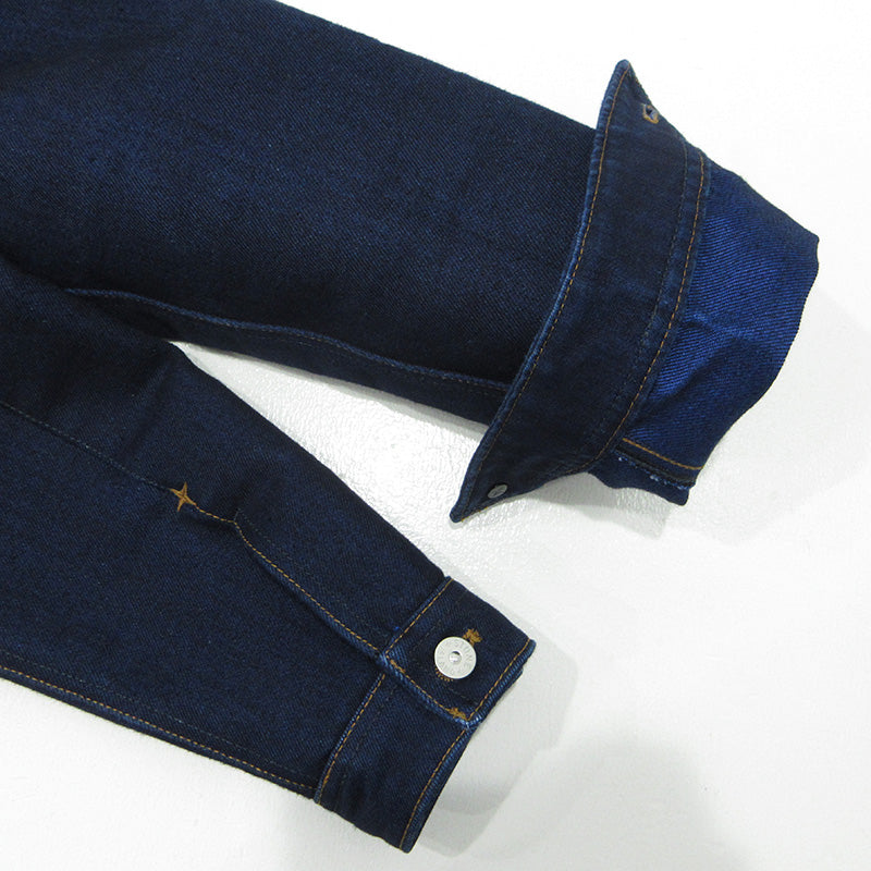 STONE ISLAND | ストーンアイランド BULL DENIM-TC DENIM JACKET ロゴワッペン付きデニムジャケット デニム K2S15Q100027 ネイビー サイズ：M【三重本店】