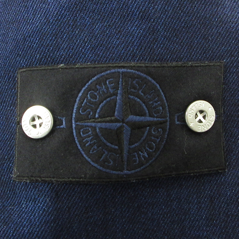STONE ISLAND | ストーンアイランド BULL DENIM-TC DENIM JACKET ロゴワッペン付きデニムジャケット デニム K2S15Q100027 ネイビー サイズ：M【三重本店】