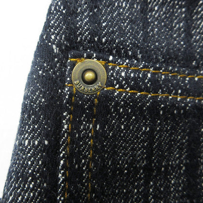 BURBERRY | バーバリー Check Denim Shorrs チェックデニムショーツ 25AW 総柄ショートデニムパンツ DEXTER JEAN ボタンフライ ショートパンツ 8109936 ネイビー サイズ：36【三重本店】