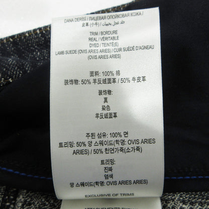 BURBERRY | バーバリー Check Denim Shorrs チェックデニムショーツ 25AW 総柄ショートデニムパンツ DEXTER JEAN ボタンフライ ショートパンツ 8109936 ネイビー サイズ：36【三重本店】