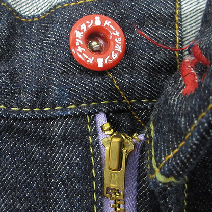 CUNE | キューン ジーパンショーツ 普通 U2 うさぎ刺繍 ジップフライデニムショートパンツ ハーフパンツ ショートパンツ ネイビー サイズ：32【三重本店】
