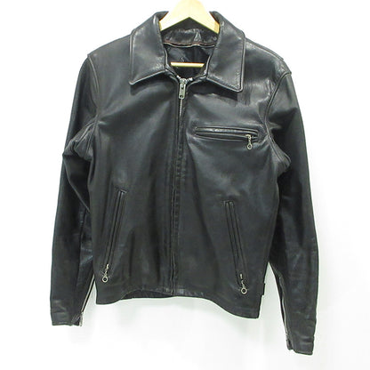 schott | ショット TRUCKER JACKET トラッカージャケット シングルライダースレザージャケット レザー 642 ブラック サイズ：34【三重本店】