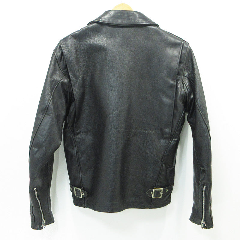 schott | ショット TRUCKER JACKET トラッカージャケット シングルライダースレザージャケット レザー 642 ブラック サイズ：34【三重本店】