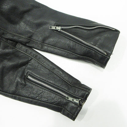 schott | ショット TRUCKER JACKET トラッカージャケット シングルライダースレザージャケット レザー 642 ブラック サイズ：34【三重本店】