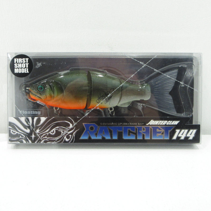 【フィッシング/釣り/釣具/ルアー】GAN CRAFT | ガンクラフト JOINTED CLAW RATCHET ジョインテッドクロー ラチェット 144 タイプF ピラニア ※サイン入り【三重本店】