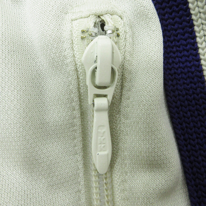 Needles | ニードルス Zipped Track Pant Poly Smooth ジップトラックパンツポリスムース ロゴ刺繍トラックパンツ パンツ MR289 ホワイト系×パープル アイボリー ライトベージュ サイズ：S【三重本店】
