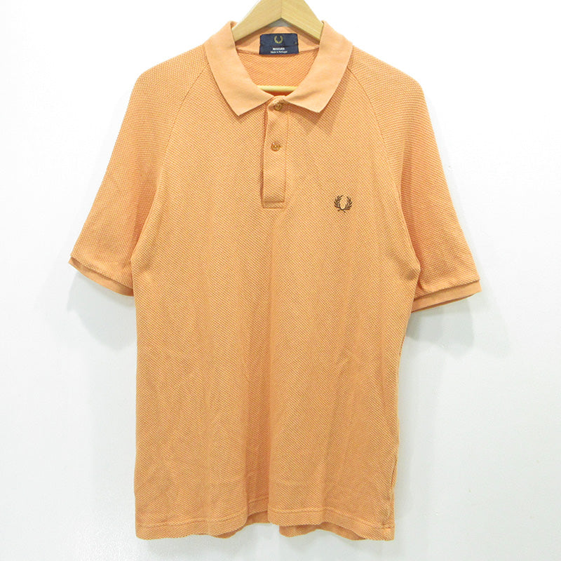 FRED PERRY | フレッドペリー ロゴ刺繍半袖ポロシャツ ポロシャツ M1813 オレンジ サイズ：M【三重本店】