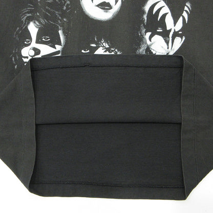 BAND TEE | バンドティー KISS キッスツアー半袖Tシャツ 90's Alive Worldwide 96-97 WALL OF FAME ウォールオブフェイムBODY 半袖Ｔシャツ ブラック系 チャコールグレー サイズ：不明【三重本店】