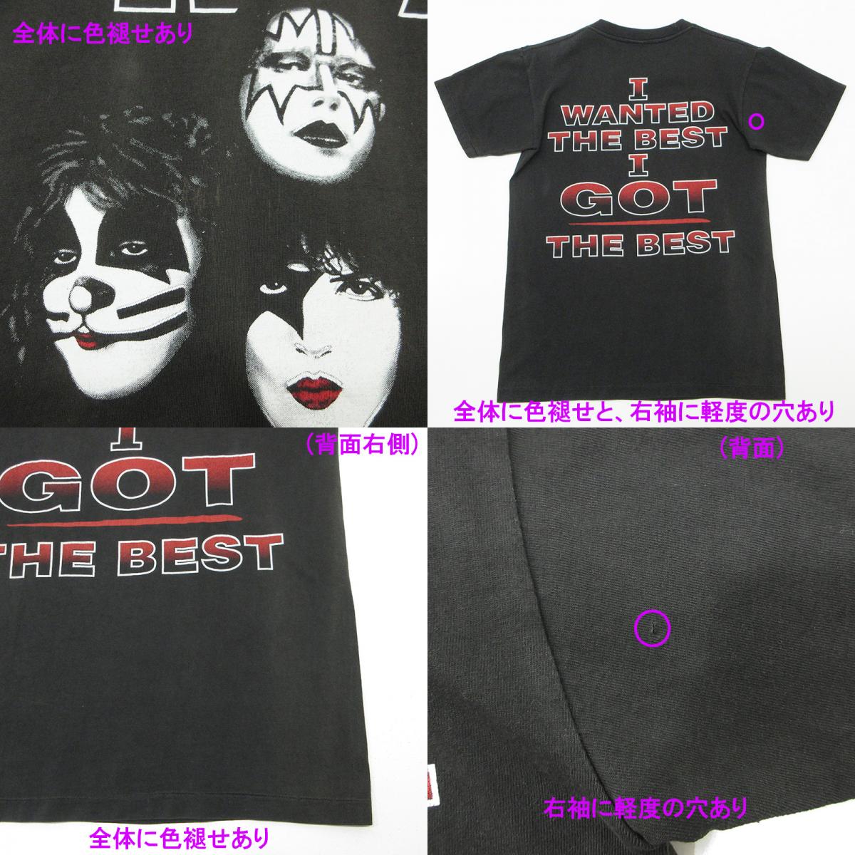 BAND TEE | バンドティー KISS キッスツアー半袖Tシャツ 90's Alive Worldwide 96-97 WALL OF FAME ウォールオブフェイムBODY 半袖Ｔシャツ ブラック系 チャコールグレー サイズ：不明【三重本店】