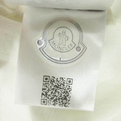 MONCLER | モンクレール ロゴプリント半袖Tシャツ シリコンワッペン 半袖Ｔシャツ K10918C00004 ホワイト アイボリー 生成り サイズ：XL【三重本店】