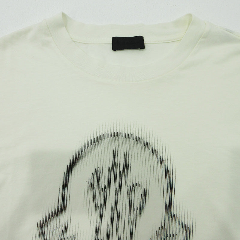 MONCLER | モンクレール ロゴプリント半袖Tシャツ シリコンワッペン 半袖Ｔシャツ K10918C00004 ホワイト アイボリー 生成り サイズ：XL【三重本店】