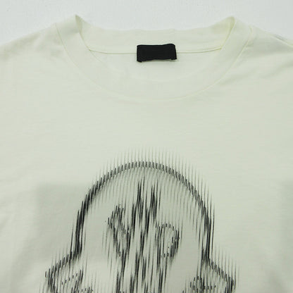 MONCLER | モンクレール ロゴプリント半袖Tシャツ シリコンワッペン 半袖Ｔシャツ K10918C00004 ホワイト アイボリー 生成り サイズ：XL【三重本店】
