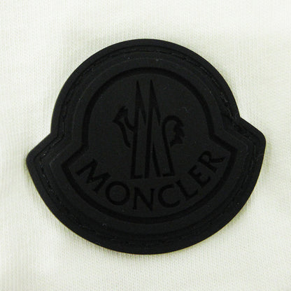 MONCLER | モンクレール ロゴプリント半袖Tシャツ シリコンワッペン 半袖Ｔシャツ K10918C00004 ホワイト アイボリー 生成り サイズ：XL【三重本店】