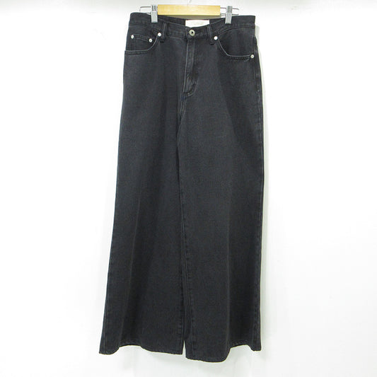 Plage | プラージュ DENIM SEMI FLARED ジップフライデニムパンツ デニムパンツ FY46 ブラック サイズ：38【三重本店】