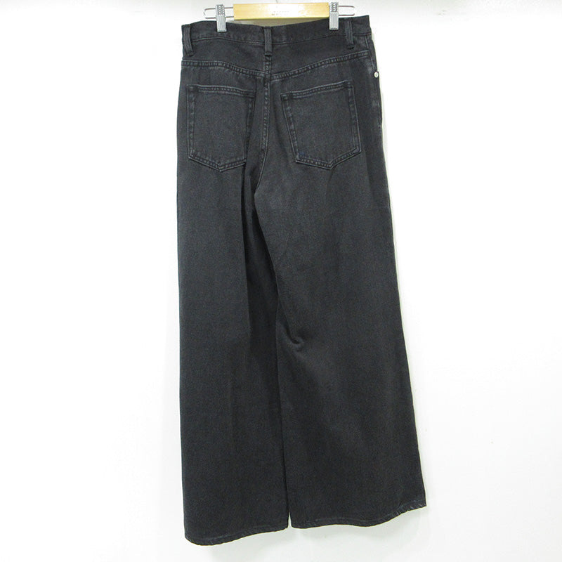 Plage | プラージュ DENIM SEMI FLARED ジップフライデニムパンツ デニムパンツ FY46 ブラック サイズ：38【三重本店】