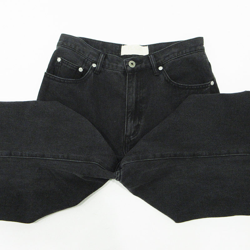 Plage | プラージュ DENIM SEMI FLARED ジップフライデニムパンツ デニムパンツ FY46 ブラック サイズ：38【三重本店】