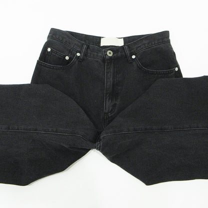 Plage | プラージュ DENIM SEMI FLARED ジップフライデニムパンツ デニムパンツ FY46 ブラック サイズ：38【三重本店】
