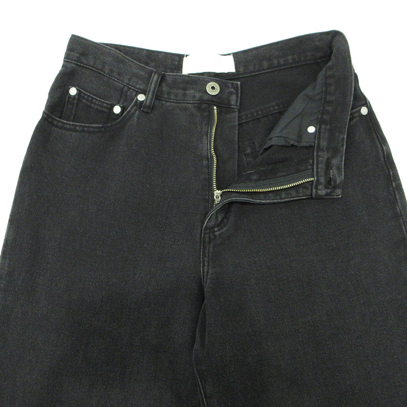 Plage | プラージュ DENIM SEMI FLARED ジップフライデニムパンツ デニムパンツ FY46 ブラック サイズ：38【三重本店】