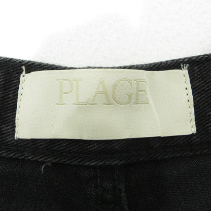 Plage | プラージュ DENIM SEMI FLARED ジップフライデニムパンツ デニムパンツ FY46 ブラック サイズ：38【三重本店】