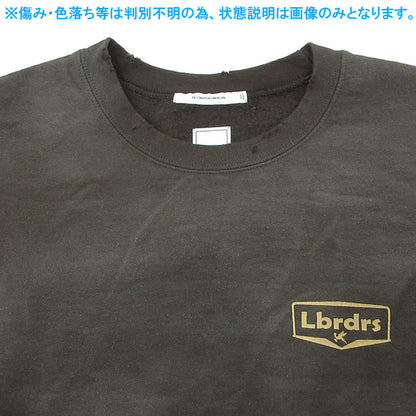 LIBERAIDERS | リベレイダース CIRCLE LOGO CREW SWEAT SHIRT サークルロゴ長袖スウェットシャツ USED加工 ダメージ加工 スウェット ブラウン サイズ：M【三重本店】