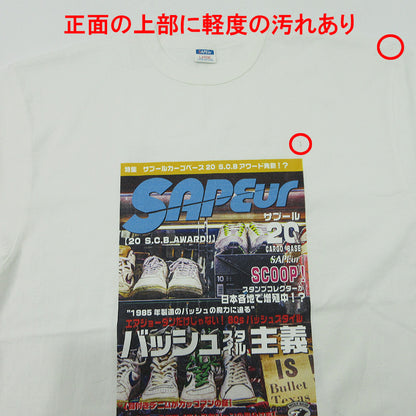 SAPEur | サプール カーゴベース スタンプ20個達成 23年 フォトプリント半袖Ｔシャツ 半袖Ｔシャツ ホワイト サイズ：L【三重本店】