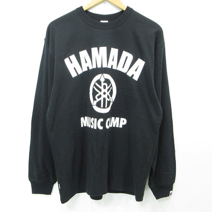 SAPEur | サプール HAMADA MUSIC CAMP長袖Tシャツ 浜田雅功 マサトシハマダ ロゴプリント 長袖Ｔシャツ A0025-087 ブラック サイズ：L【三重本店】