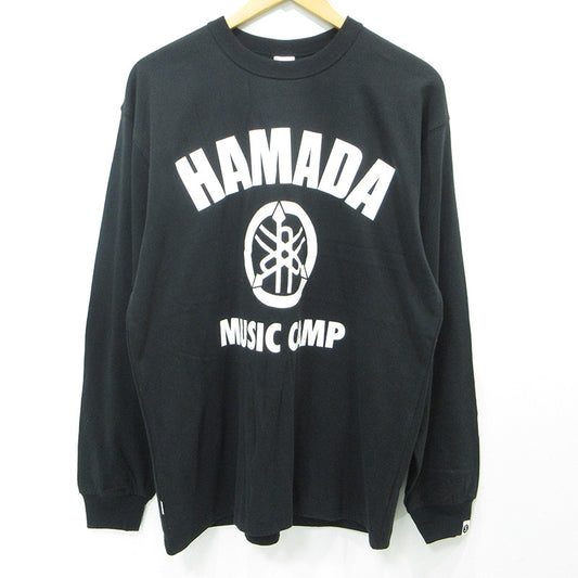 SAPEur | サプール HAMADA MUSIC CAMP長袖Tシャツ 浜田雅功 マサトシハマダ ロゴプリント 長袖Ｔシャツ A0025-087 ブラック サイズ：L【三重本店】