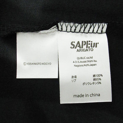 SAPEur | サプール HAMADA MUSIC CAMP長袖Tシャツ 浜田雅功 マサトシハマダ ロゴプリント 長袖Ｔシャツ A0025-087 ブラック サイズ：L【三重本店】