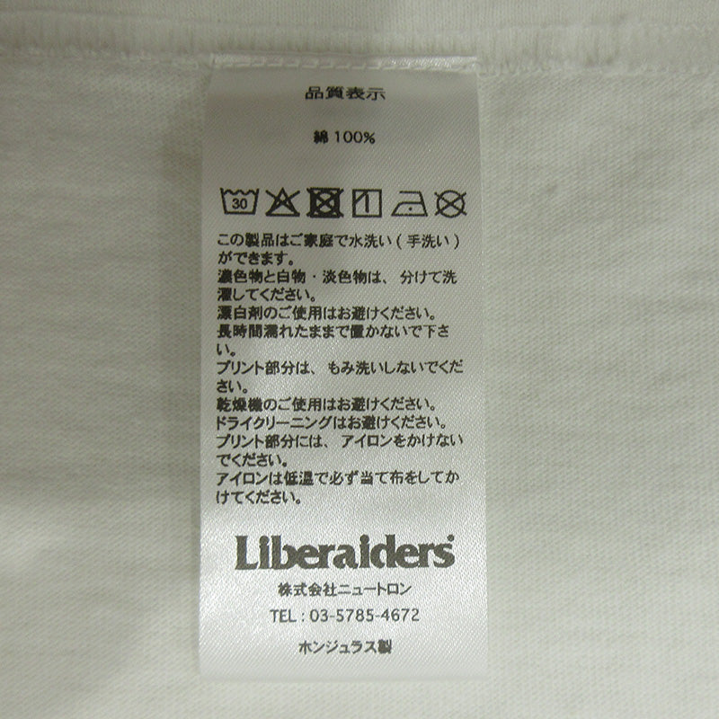 LIBERAIDERS | リベレイダース AIRLINE L/S TEE エアライン長袖Tシャツ 26SS ロゴプリント 長袖Ｔシャツ ホワイト サイズ：M【三重本店】