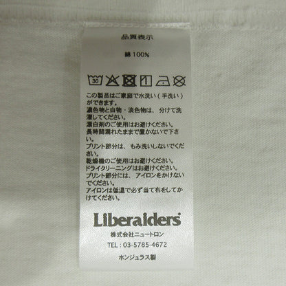 LIBERAIDERS | リベレイダース AIRLINE L/S TEE エアライン長袖Tシャツ 26SS ロゴプリント 長袖Ｔシャツ ホワイト サイズ：M【三重本店】