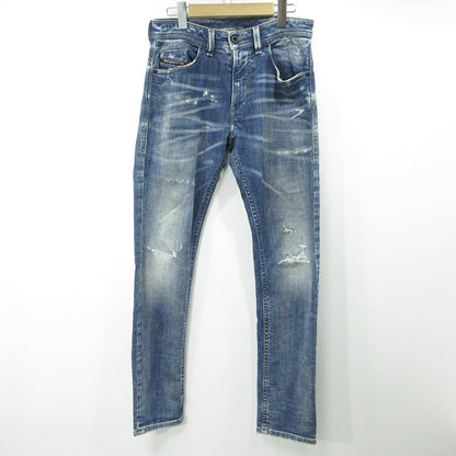 DIESEL | ディーゼル THOMMER-T USED加工ジップフライデニムパンツ ダメージ加工 ジョグジーンズ デニムパンツ ブルー サイズ：29【三重本店】