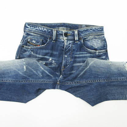 DIESEL | ディーゼル THOMMER-T USED加工ジップフライデニムパンツ ダメージ加工 ジョグジーンズ デニムパンツ ブルー サイズ：29【三重本店】